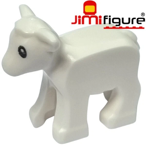 LEGO Part 1569pb01 - Lamb with Black Eyes and White Pupils Pattern