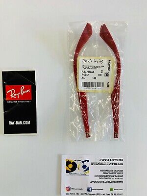 RAY BAN ASTE RICAMBIO RX 7047 COL. 2475 Red Rosso REPLACEMENT ARMS NEW ORIGINAL • 29€