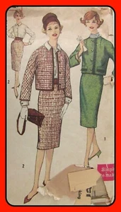 Misses Jrs Two-Piece SUIT and BLOUSE Simplicity 3108 VTG 1960's Sewing Pattern - Picture 1 of 4