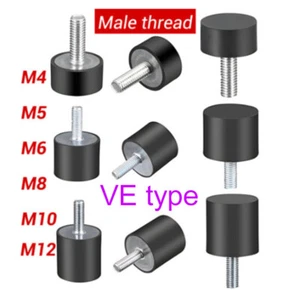 M4 M5/6/8/10männlicher Gummischock montiert AntiVibration Bobbin IsolatorDämpfer - Picture 1 of 7