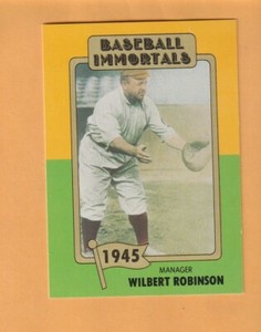 Wilbert Robinson Baltimore Orioles 1980-87 SSPC HOF #38 6S