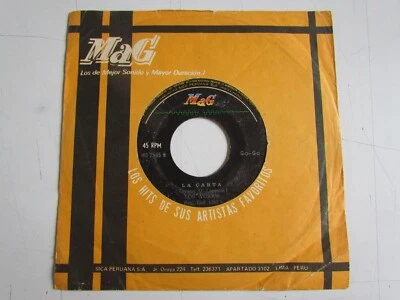 LOS YORK’S «LA CARTA/ESPERANDO» 7″ ROCK PSYCH GARAGE GO GO PERU HEAR ♫ HEAR ♫ Foto 1 de 3