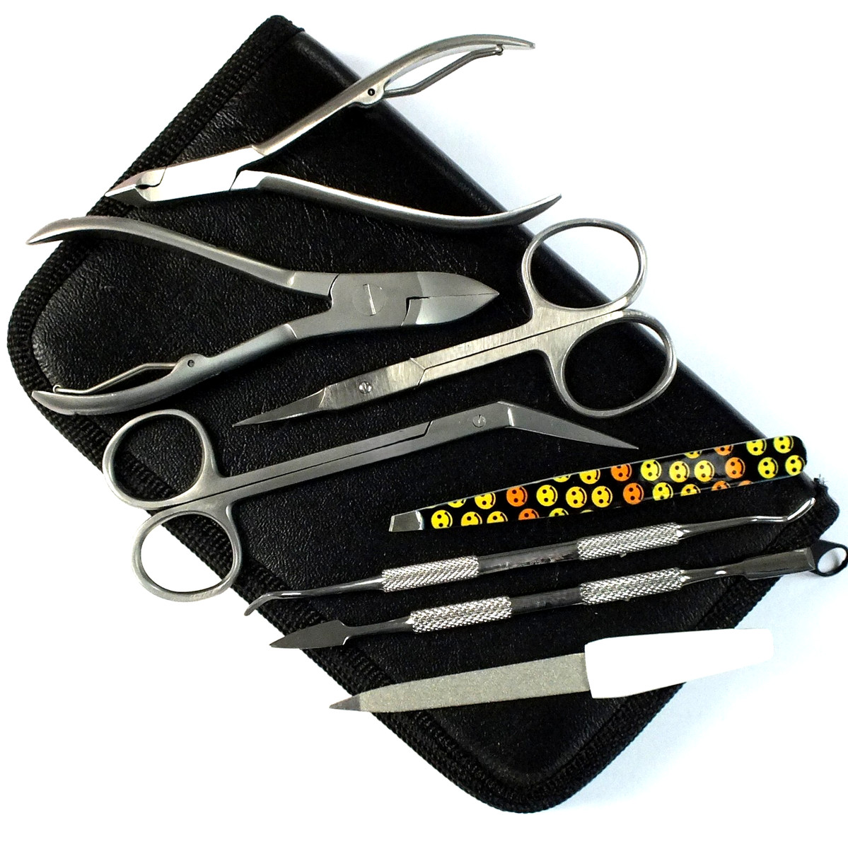 STILVORA Maniküre-Etui 35er Nagelset Nagelpflege Set Nagelknipser Nagelhautentferner, Pediküre-Etui