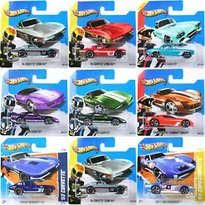 Hot Wheels CORVETTE toy cars '62 '63 '64 '69 STINGRAY 80s CONCEPT 1:64 - NEW! - Picture 1 of 2