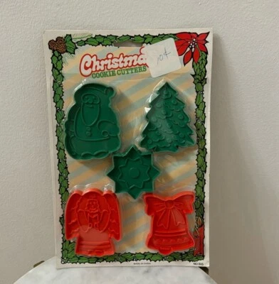 CORTADORES DE GALLETAS de plástico All Star de colección con campana de árbol de Navidad de ángel de Papá Noel Foto 1 de 3