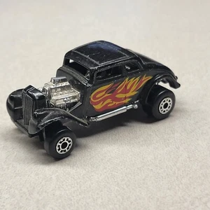 Vintage 1982 Matchbox Black "33 Willis Street Rod" Kelloggs Cereal Box Car. - Picture 1 of 3
