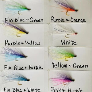 Walleye & White Bass Hand Tied Fishing Flies **PREMIUM QUALITY** Lot of 10 - Picture 1 of 5