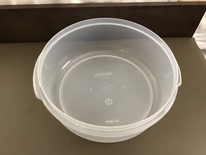 Vintage Rubbermaid Servin Saver #5 Round Container 22 Cups Clear NO LID - Picture 1 of 4