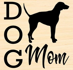 Vinyl Decal Car Signs Sticker You Pick Size & Color Dog Mom American Foxhound - Picture 1 of 4