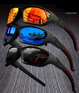 Gafas De Sol Lentes Polarizadas Para Hombres Nuevo Men Sport Golfing Sunglasses - Picture 1 of 16