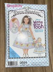 Simplicity Daisy Kingdom Cut Pattern. 0694 Size AA Size 3-8 Includes All Pieces - Picture 1 of 3