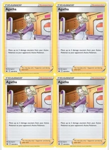Agatha Sword & Shield Chilling Reign 129/198 Uncommon 4x Playset Pokémon TCG - Picture 1 of 1