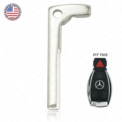New Replacement Smart Remote Car Fob Uncut Key Blade Insert for Mercedes Benz - Image 1 of 4