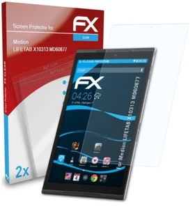 atFoliX 2x Screen Protector for Medion LIFETAB X10313 MD60877 clear - Afbeelding 1 van 8