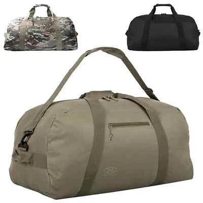 Cargo Duffle Travel Bag Holdall 65L Mens Highlander Military Weekend Gym Army - Image 1 of 4
