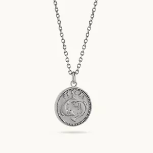 Collana Zodiaco Pesci Argento Sterling - Foto 1 di 2