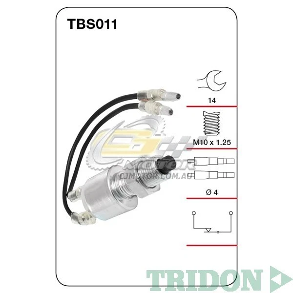 TRIDON STOP LIGHT SWITCH FOR Nissan Cabstar 10/85-12/87 2.3L(SD23) Diesel  - Изображение 1 из 1
