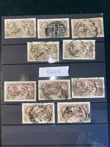 Stamps GB GV Seahorses - Picture 1 of 14