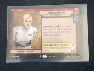 Dedra Meero - Not Wasting Time 10/264 Star Wars Unlimited TCG Karte SEC Near Mint - Bild 1 von 2