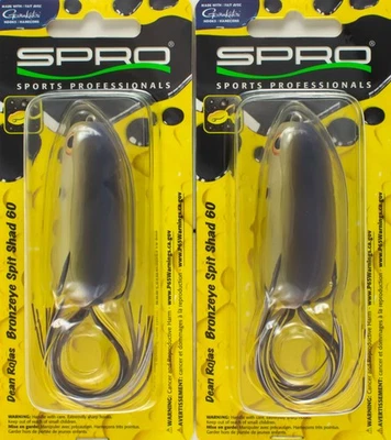 (LOTE DE 2) SPRO BRONZEYE SHAD 60 1/2 OZ SBESS60CLCH #27 TRANSPARENTE CHRTRSE CN3106 Foto 1 de 3