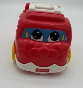 1999 Vintage Fisher Price Stackable Number Car #4 Red Firetruck Replacement - Picture 1 of 7