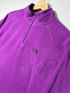 North Face Pullover Womens XL Fleece Quarter Zip Lightweight Outdoor Hiking Swea - Picture 1 of 7