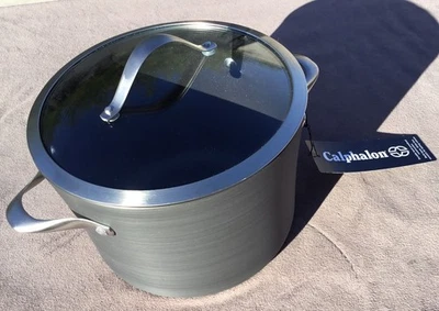 Caphalon Anodized Nonstick 8 Qt Stock Pot New W/ Tags - See Photos-Imperfections - Image 1 of 4