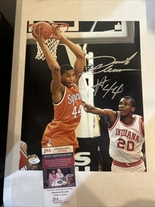 SYRACUSE ORANGE- DERRICK COLEMAN SIGNED AUTOGRAPH 11x14 PHOTO PICTURE JSA COA  - Picture 1 of 4
