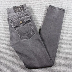 True Religion Jeans Herren 32x32 grau Rocco Relaxed Skinny Flap Distressed - Bild 1 von 13