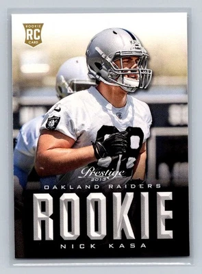 2013 Panini Prestige #273 Nick Kasa RC Oakland Raiders - Image 1 of 2