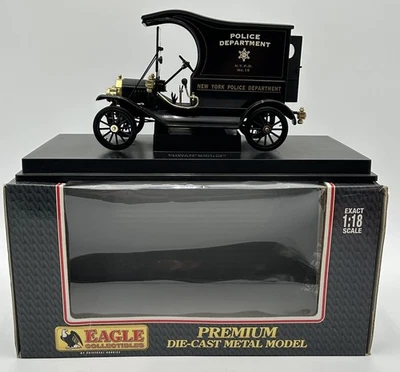 Eagle Collectibles 1:18 Die-Cast Ford Model “T” PADDY WAGON NYPD Black EUC - Image 1 of 4