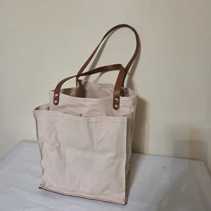 capabunga Bauernmarkt Tragetasche Natur Canvas Utility Nachhaltig Vegan 7 Pkt - Bild 1 von 6