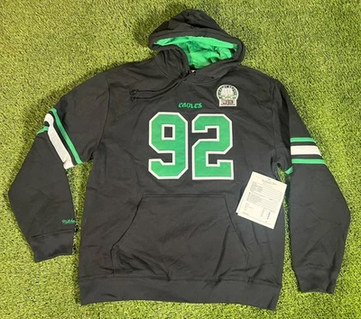 Nuevo Philadelphia Eagles Reggie Blanco MUESTRA Auténtico Retro Sudadera con Capucha Sudadera Foto 1 de 4