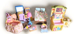 Lote 15 muebles vintage para casa de muñecas Fisher Price Loving Family Little Tikes  - Imagen 1 de 8