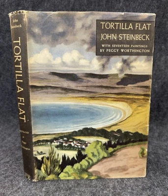 John Steinbeck "Tortilla Flat" 1st Illustrated Edition w/ Dust Jacket ~ 1947 HC - Image 1 of 4