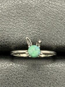 Neuzustand Sterling Silber Hase Kaninchen Ring echt Türkis Größe 7 - Bild 1 von 10