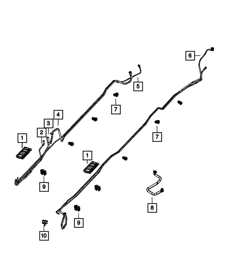 RAM 2500 2013 6,7 L Cummins diésel tubo de suministro de combustible nuevo genuino Mopar 68166768AB Foto 1 de 1