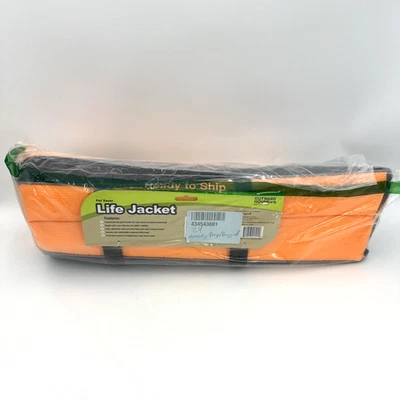 Outward Hound Pet Saver 狗救生衣 XL 橙色氯丁橡胶肚带全新带标签 — 第 1/4 张图片