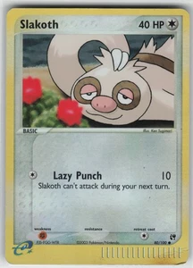 Pokemon TCG Slakoth 80/100 Sandstorm Common card Reverse Holo MP - Picture 1 of 2