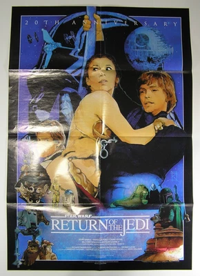 Star Wars Return of the Jedi 20th Anniversary Folded 29.5"x20.5" Poster 2003 - Image 1 of 2