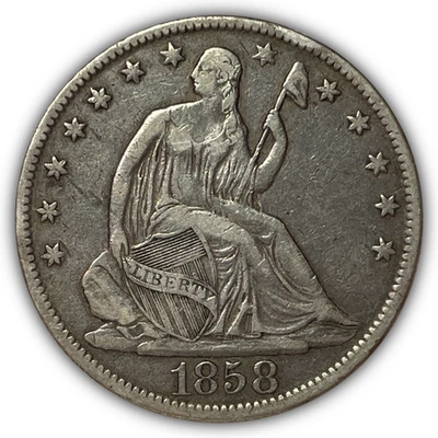 1858-O Seated Liberty Half Dollar Extremely Fine XF Coin #27308 - Image 1 of 3
