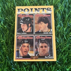1996-97 Fleer The Sporting News Points Leader # 161 Mario Lemieux Jagr Sakic H10 - Picture 1 of 2