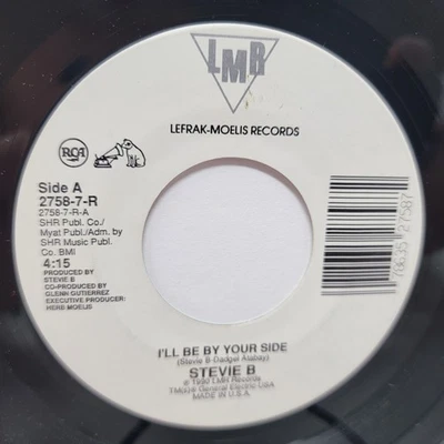 Stevie B I'll Be By Your Side 7" 45rpm M- Vinyl 80's Record free sleeve - Imagem 1 de 2