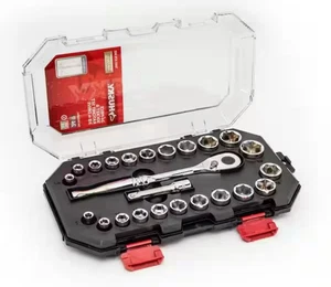 3/8 Zoll Antrieb Ratsche Sae/Metrisch Standard Steckschlüsselsatz (24 Stück) - Bild 1 von 5