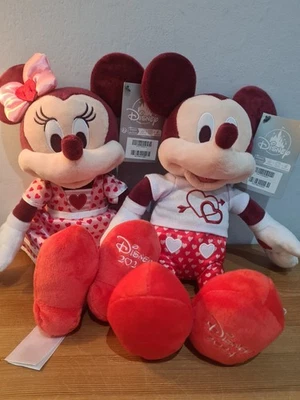 Disney Mickey and Minnie Mouse  Valentines Plush set 2024 BRAND NEW. WITH TAGS. - Image 1 of 4
