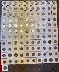 111 Piece USA 25 Cent Washington Quarter Coin Collection Lot 1965-2021 #34 - Picture 1 of 10