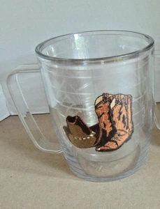 Bicchiere Tervis 17 oz tazze cappello e stivali cowboy doppia parete senza BPA isolato nuovo - Foto 1 di 5