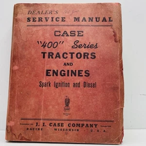 CASE DEALER'S SERVICE MANUAL 400 SERIES Tractors & Engins Diesel Spark Ignition - Picture 1 of 4