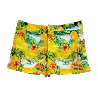 Walt Disney World S De Colección Años 90 Amarillo Tropical Hawaiano Jessica Rabbit Board Shorts Foto 1 de 4