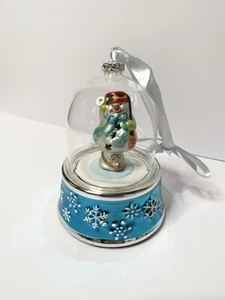 Vintage Mr. Christmas Musical Glass Snow Globe Ornaments Xmas Decor - Picture 1 of 3